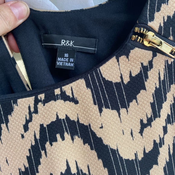 Worn once size 16 cap sleeve knee length dress - Picture 4 of 5